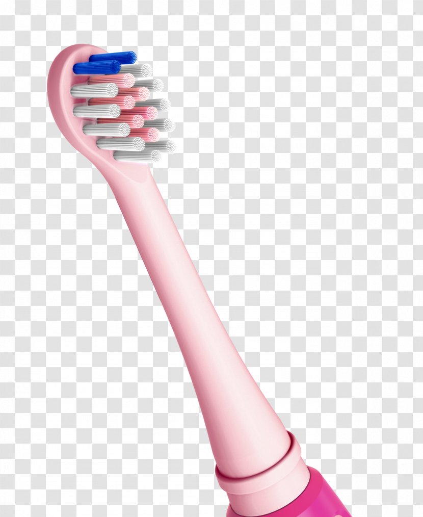Electric Toothbrush Tooth Brushing Teeth Cleaning Vibration - Pink Brush Head Transparent PNG