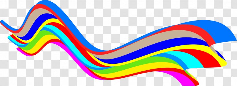 Rainbow Wave Clip Art - Motif Transparent PNG