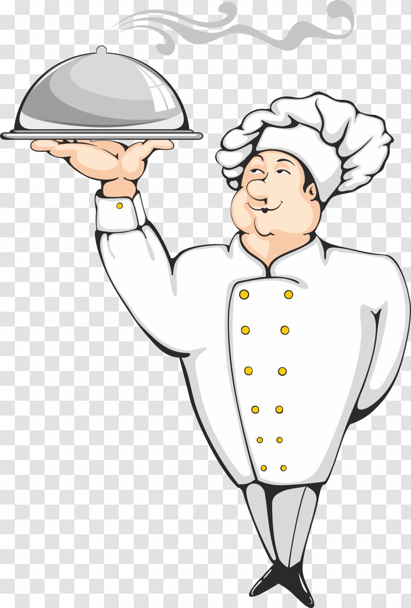Pizza Chef Cooking Cartoon - Man Transparent PNG