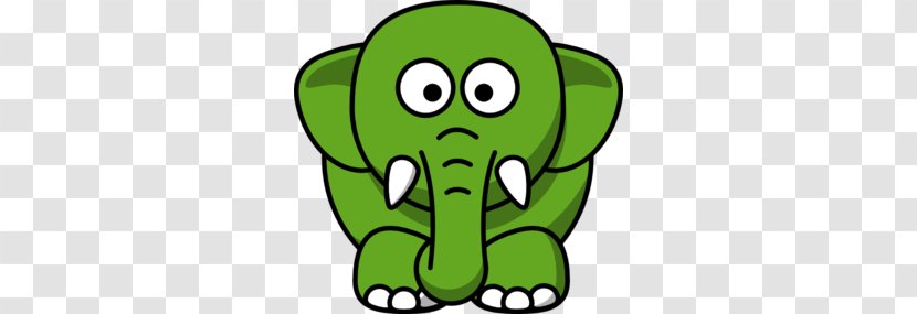 Elephant Clip Art - Artwork - Green Cliparts Transparent PNG