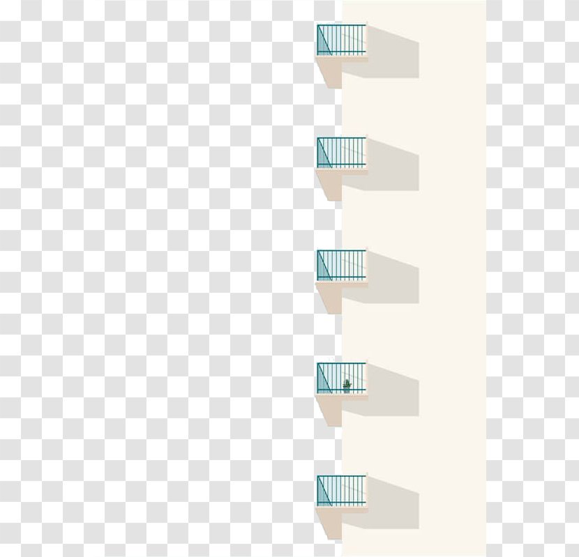 Paper Blue Pattern - Material - House Balcony Transparent PNG
