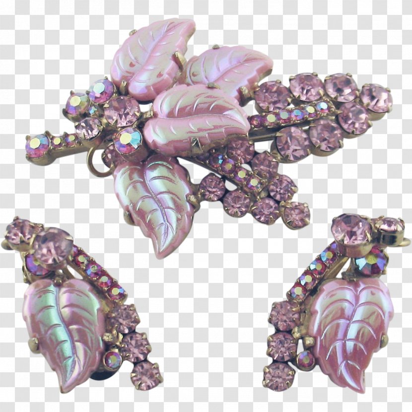 Amethyst Body Jewellery Brooch Transparent PNG