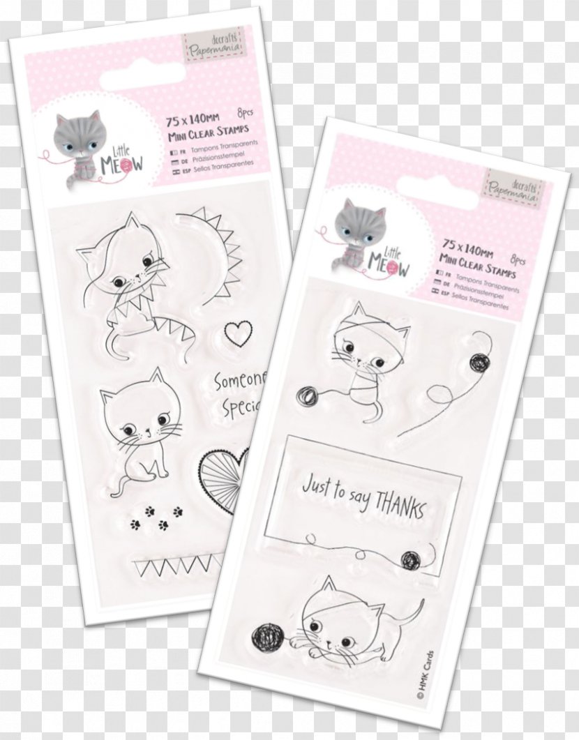 Paper Postage Stamps Label Rubber Stamp Meow - Tampon - Enredados Transparent PNG