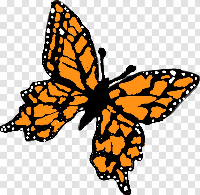 Monarch Butterfly Brush-footed Butterflies Insect Gardening - Glasswing Transparent PNG