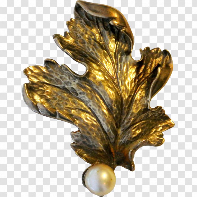 01504 Brooch Leaf - Jewellery Transparent PNG