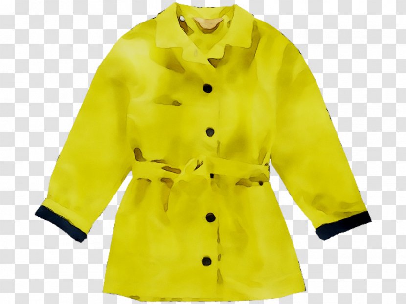 Raincoat Yellow Trench Coat Clothing - Glove - Lining Transparent PNG