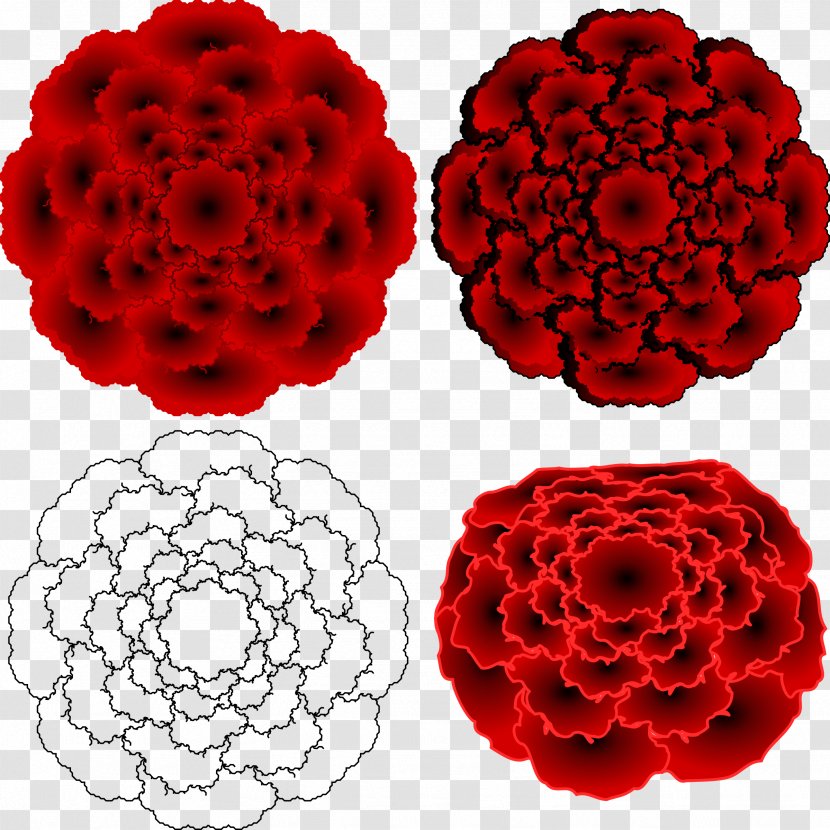 Garden Roses Floral Design Red Flower Clip Art - Rose Order Transparent PNG