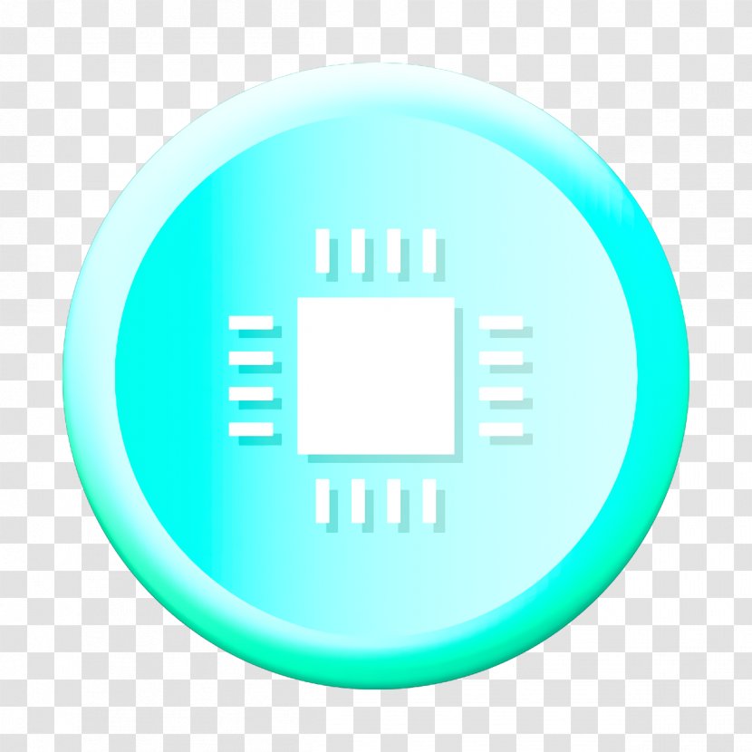 Computer Icon Cpu Electronic - Aqua - Technology Turquoise Transparent PNG