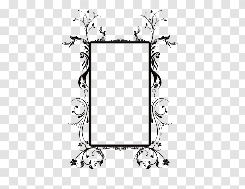 Picture Frame Flower Ornament - Point - Vector Box Transparent PNG