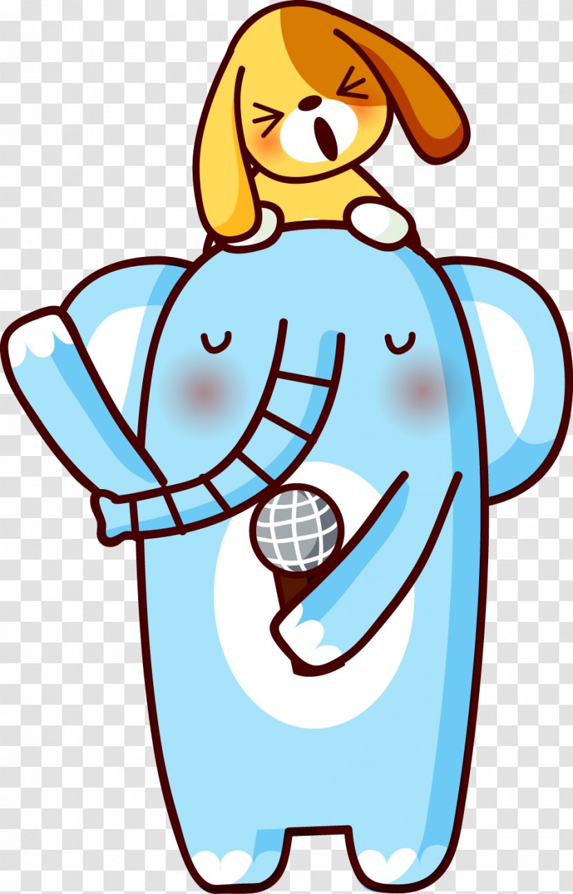 Cartoon Clip Art - Silhouette - Baby Elephant Transparent PNG