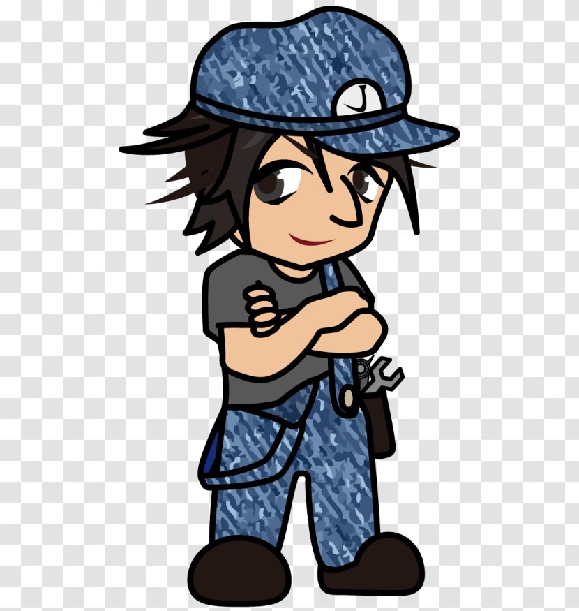Hat Overall Workwear Character - Blue Collar Worker Transparent PNG