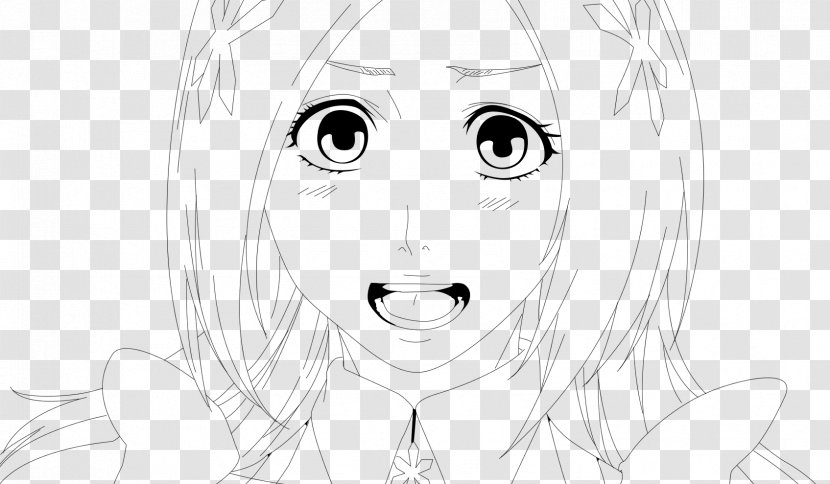 Orihime Inoue Line Art Bleach Sketch - Tree Transparent PNG