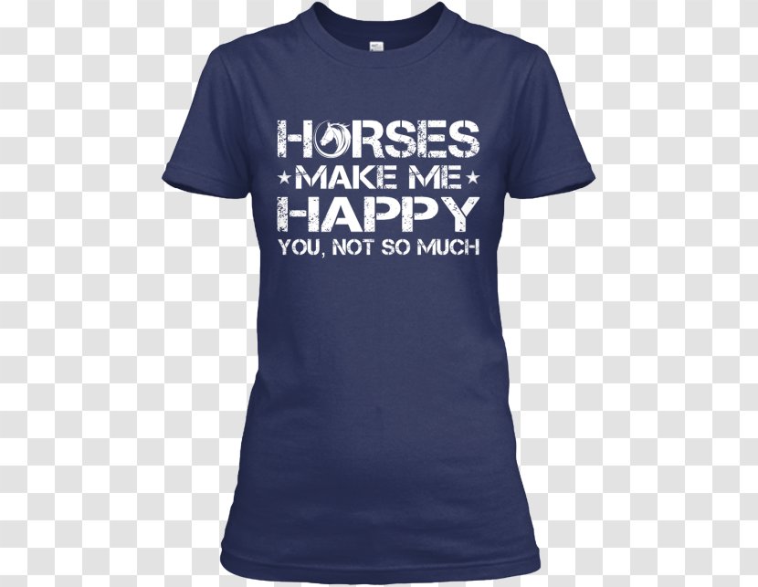 T-shirt Chicago Bears Seattle Seahawks Denver Broncos Clothing - Social Work - Horses Make Me Happy Transparent PNG