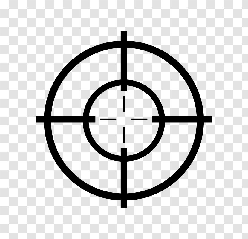 Reticle Shooting Target Clip Art - Range - Telescopic Sight Transparent PNG