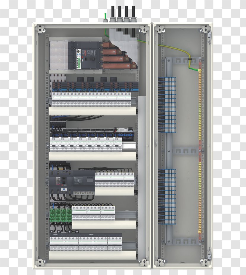 Schneider Electric Electrical Enclosure Distribution Board Computer Hardware Power - Converters - Designe Transparent PNG
