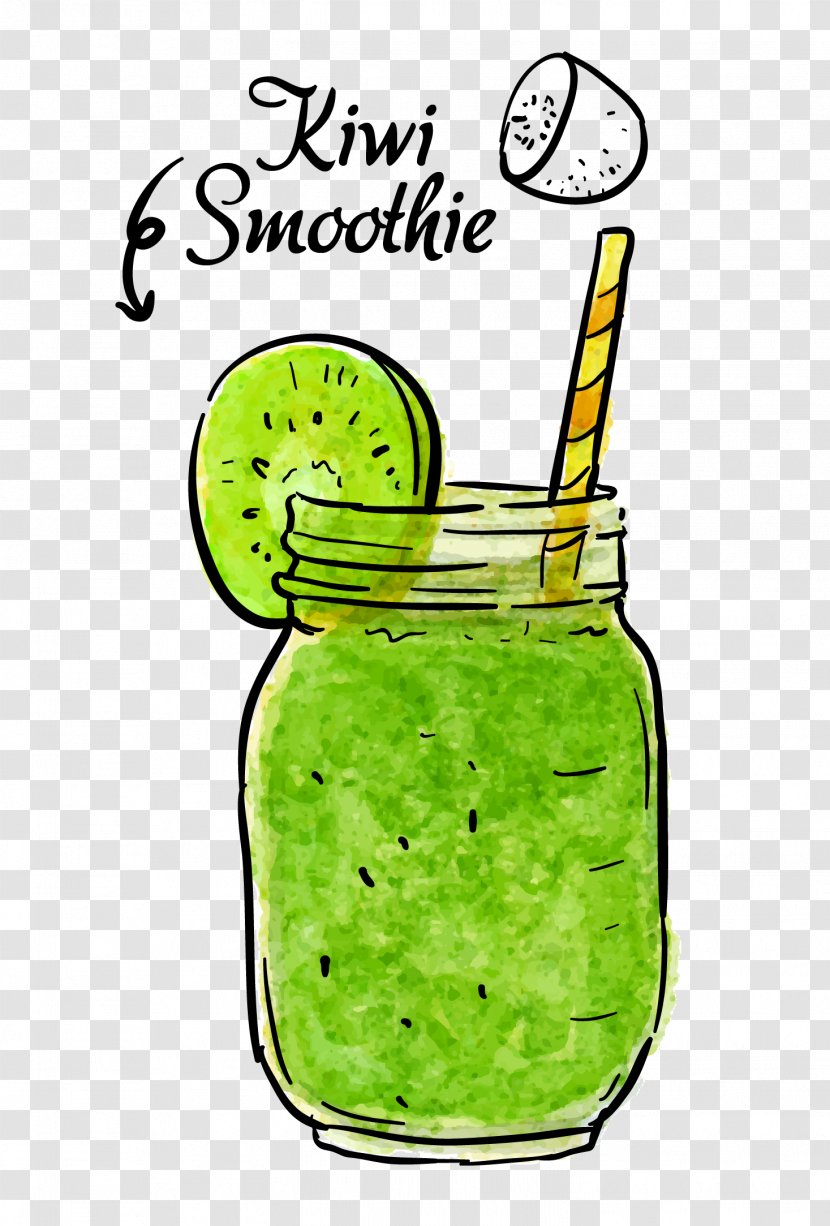 Smoothie Drink Limeade - Drawing - Drinks Vector Material Transparent PNG