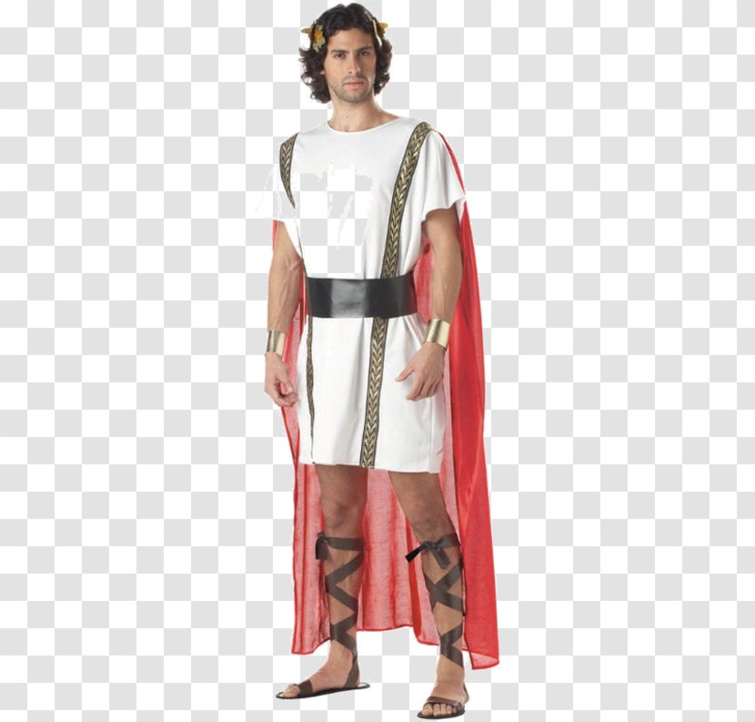 Ancient Rome Costume Party Toga Robe - Julius Caesar - Dress Transparent PNG