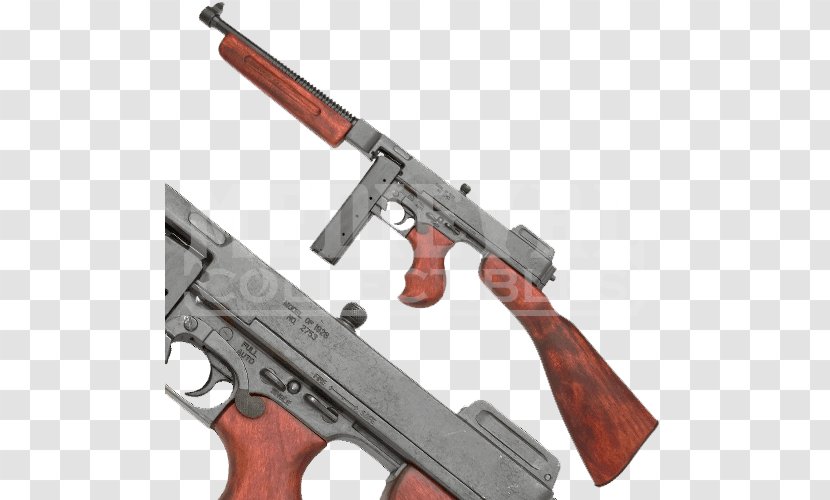 Trigger Firearm Thompson Submachine Gun Weapon - Tree Transparent PNG