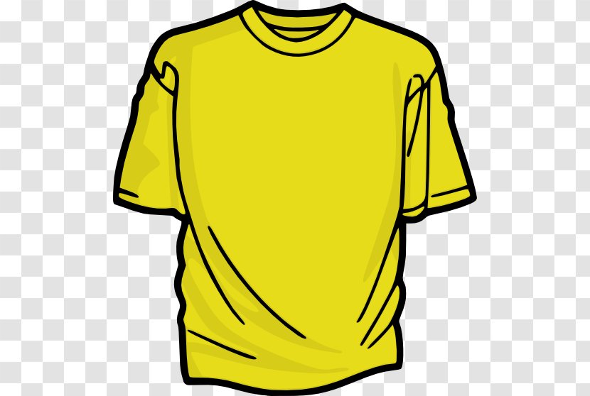 T-shirt Clip Art - Yellow Transparent PNG