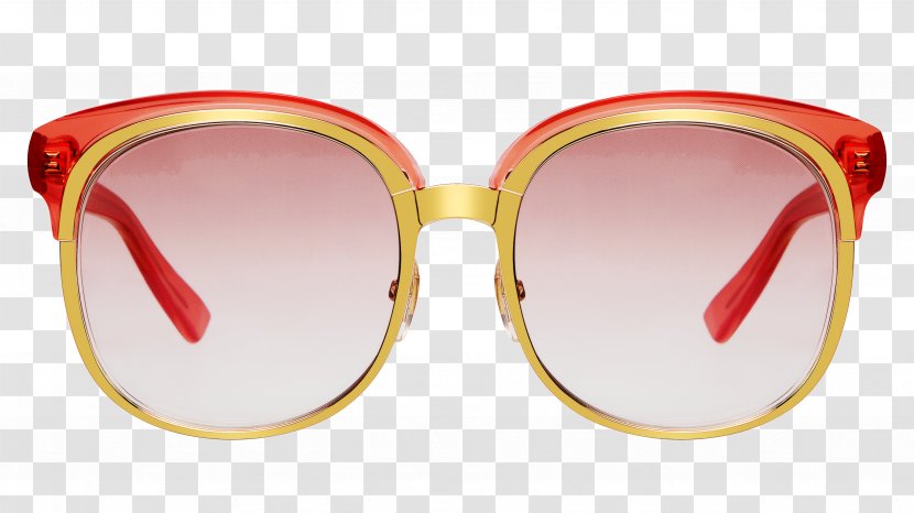 Woman Cartoon - Gucci - Aviator Sunglass Eye Glass Accessory Transparent PNG