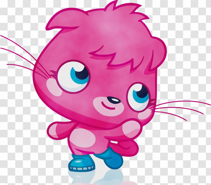 Cartoon Pink Animation Smile Transparent PNG