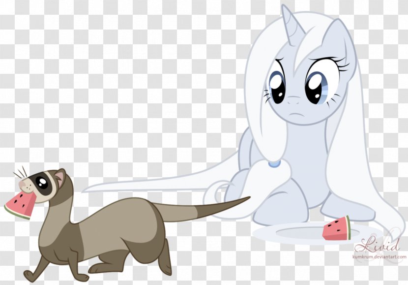 Cat Pony Ferret Drawing - Watercolor - Stalwart Transparent PNG