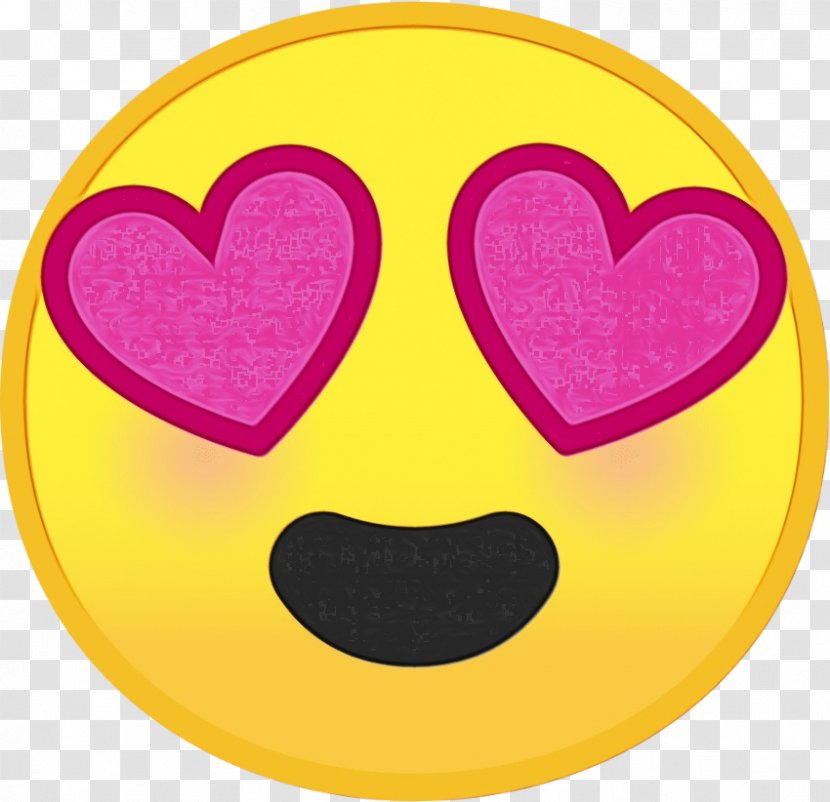 Heart Eye Emoji - Love - Happy Transparent PNG