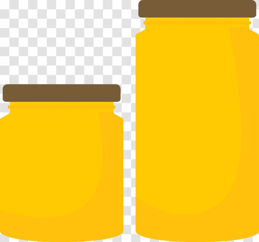 Honeypot Honey Bee - Honeycomb - Flat Cartoon Transparent PNG