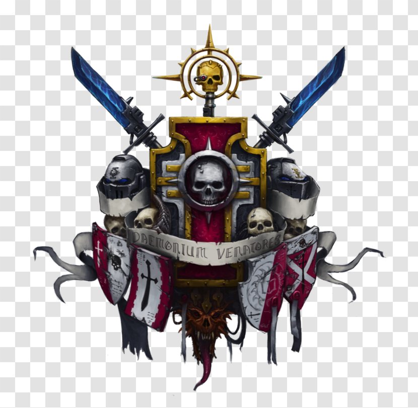 Warhammer 40,000 Coat Of Arms Knight Cavalieri Grigi Daemonhunters - Lupi Siderali Transparent PNG