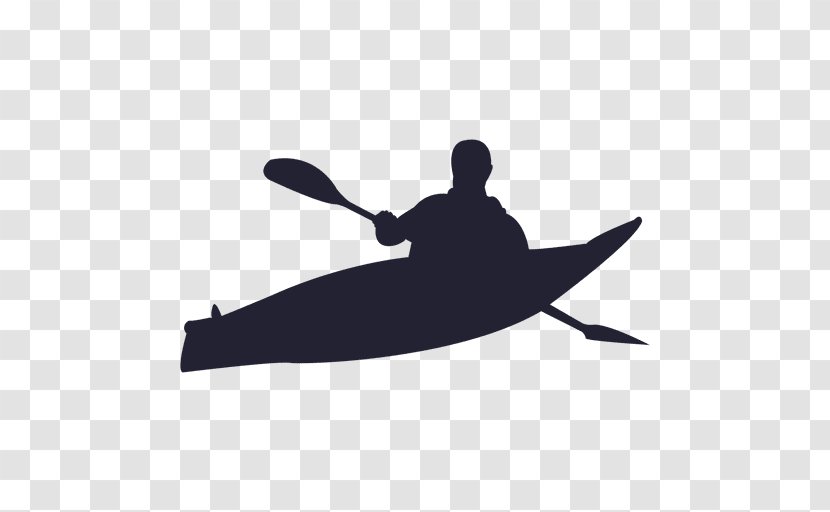 Canoeing And Kayaking Silhouette - Sports Equipment Transparent PNG