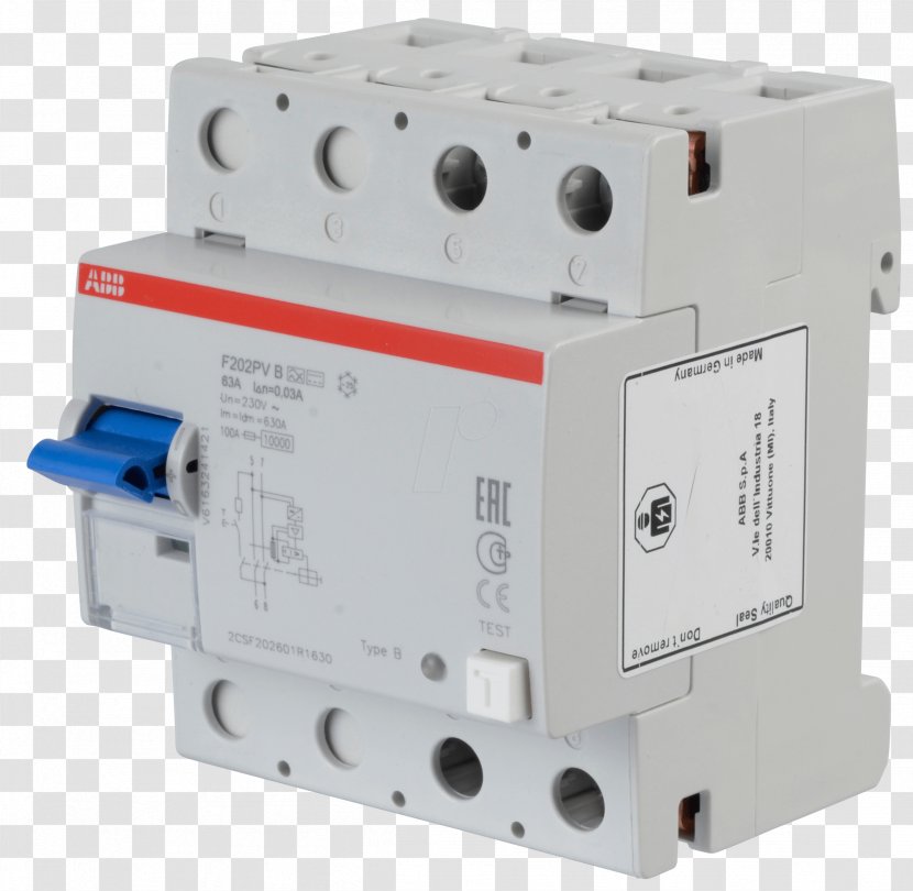 Circuit Breaker Residual-current Device ABB Group Electrical Network - Technology - Residualcurrent Transparent PNG
