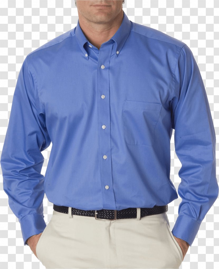 Dress Shirt Sleeve Clothing - Blue Image Transparent PNG