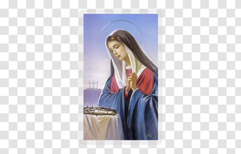 Our Lady Of Fátima Perpetual Help Religion Sorrows Holy Card - Fatima Transparent PNG