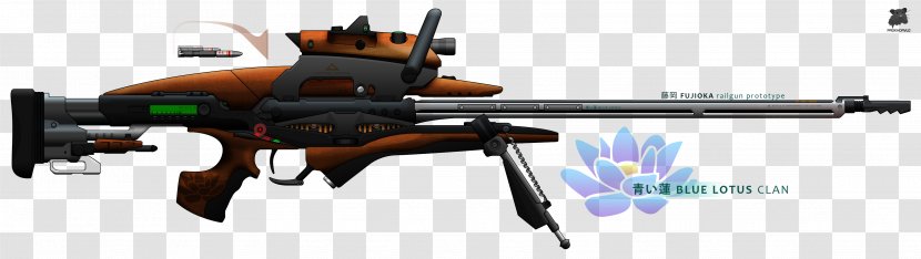 Trigger Railgun Firearm Weapon - Watercolor Transparent PNG