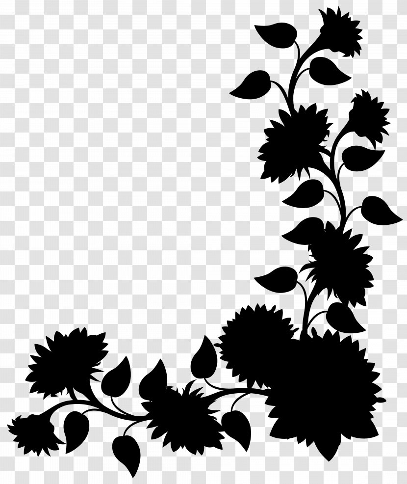 Clip Art Leaf Pattern Design Flowering Plant - Silhouette Transparent PNG