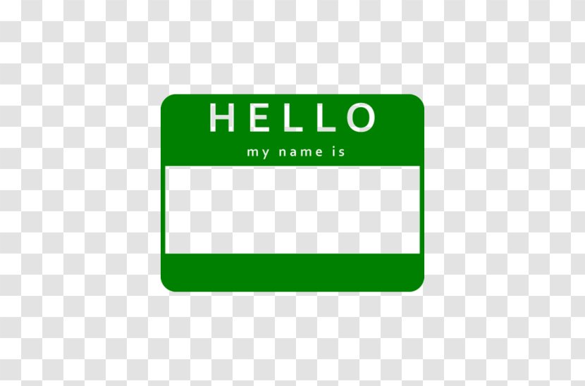 Name Tag Logo Brand Sticker - Green - Pin Transparent PNG