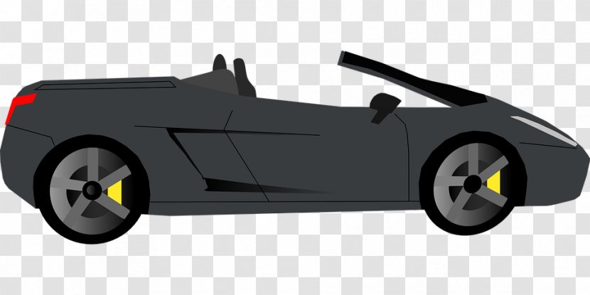 Sports Car Clip Art - Cartoon Transparent PNG