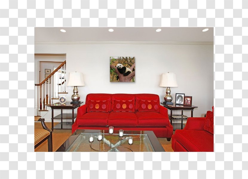 Living Room Interior Design Services Giant Panda Floor Couch - Ceiling Transparent PNG