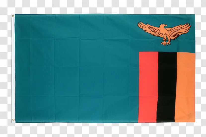 Flag Of Zambia Angola Tanzania - Turquoise Transparent PNG