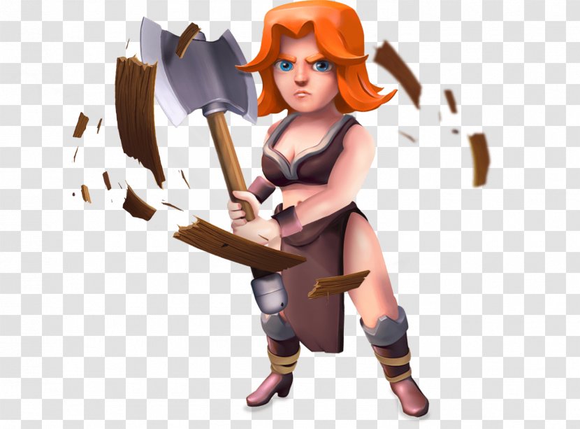 Clash Of Clans Royale Valkyrie Brawl Stars Video Gaming Clan - Action Figure Transparent PNG