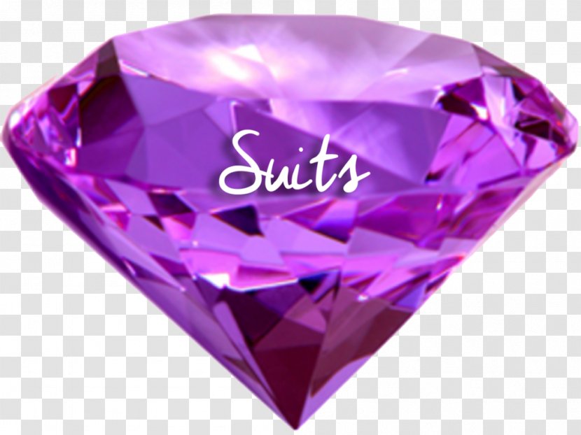 Diamond Color Gemstone Purple Amethyst - Cut Transparent PNG