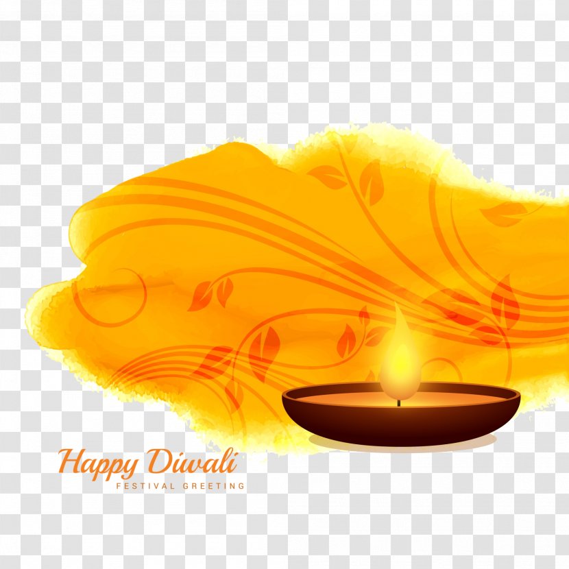 Happy Diwali - Yellow - Liquid Fire Transparent PNG