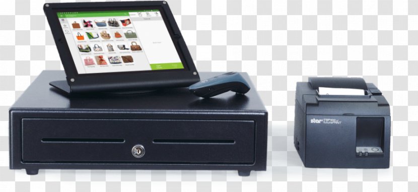 Cash Register Point Of Sale Barcode Scanners Money - Technology - Cashier Transparent PNG