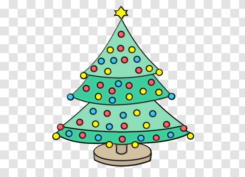 Drawing Christmas Tree - Pine Family - Fir Transparent PNG