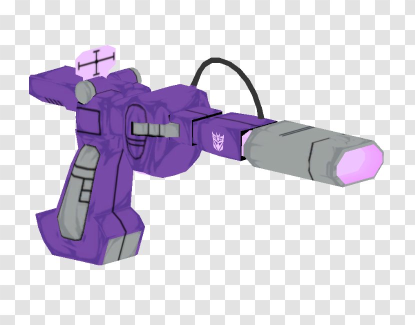 Shockwave Transformers: Devastation Megatron Weapon - Purple Transparent PNG
