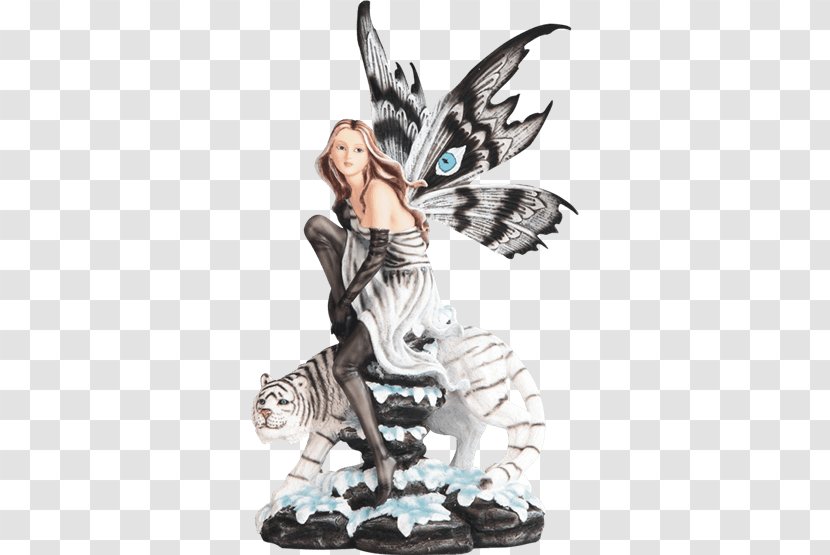 Fairy Figurine Statue White Tiger Bengal Transparent PNG