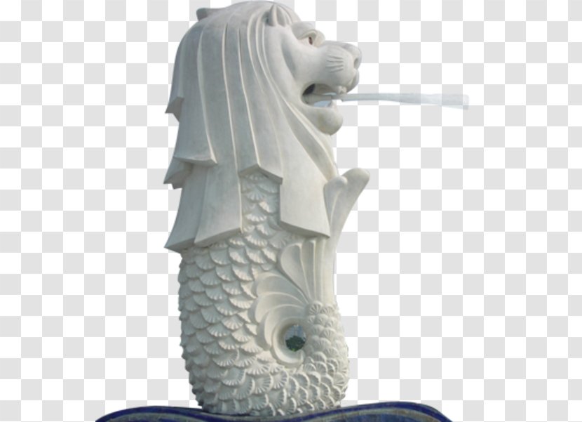 Merlion Lion Head Symbol Of Singapore Hotel Sentosa - Sculpture Transparent PNG