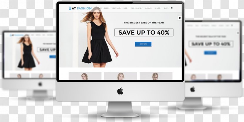 Responsive Web Design Template System Joomla! Templates - Wordpress - Fashion Store Transparent PNG
