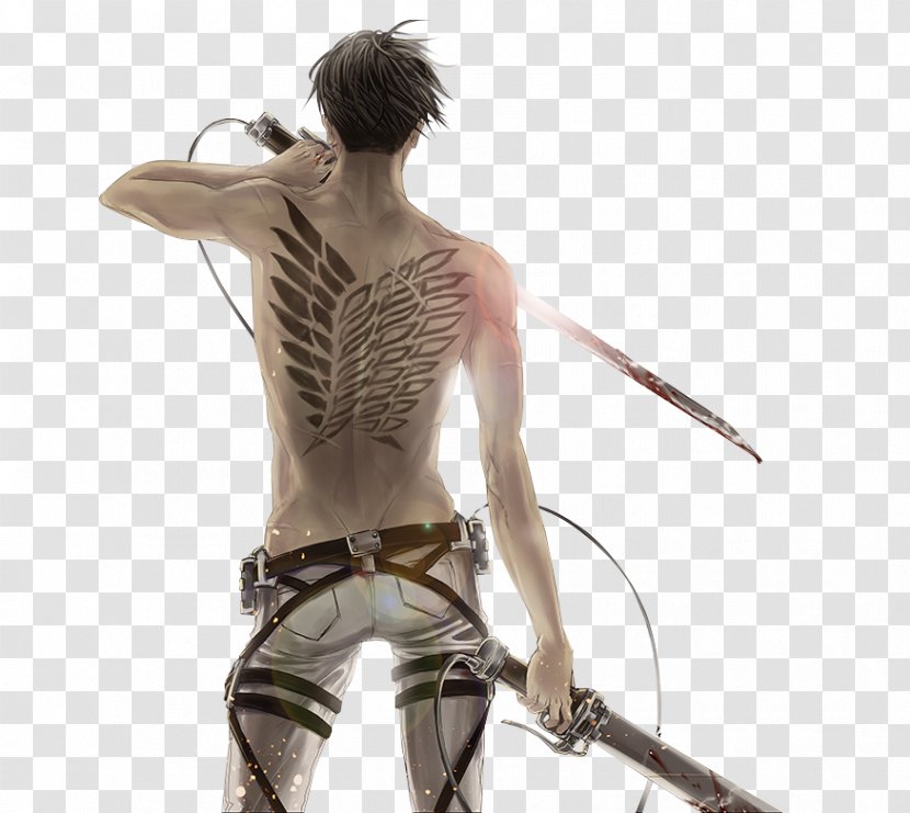 A.O.T.: Wings Of Freedom Levi Mikasa Ackerman Eren Yeager Attack On Titan - Watercolor - Skin Gas Transparent PNG