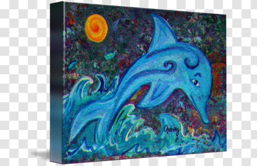 Dolphin Modern Art Painting Artist Transparent PNG